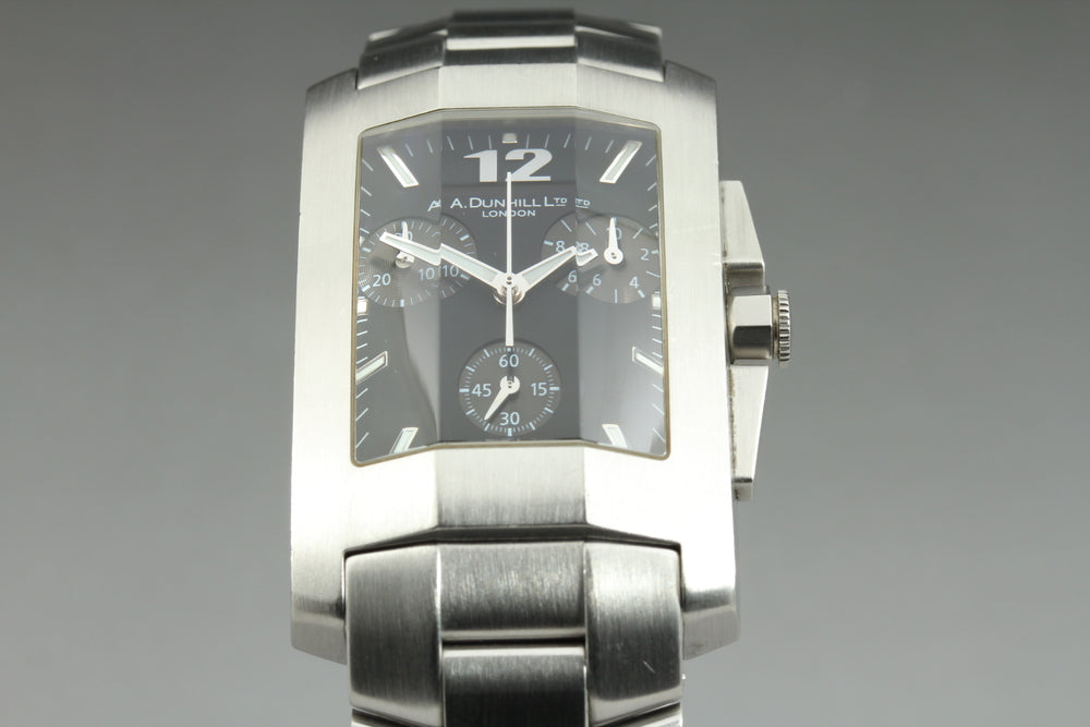 Near MINT Dunhill Dunhillion 8033 Black Quartz 29mm Men's Watch