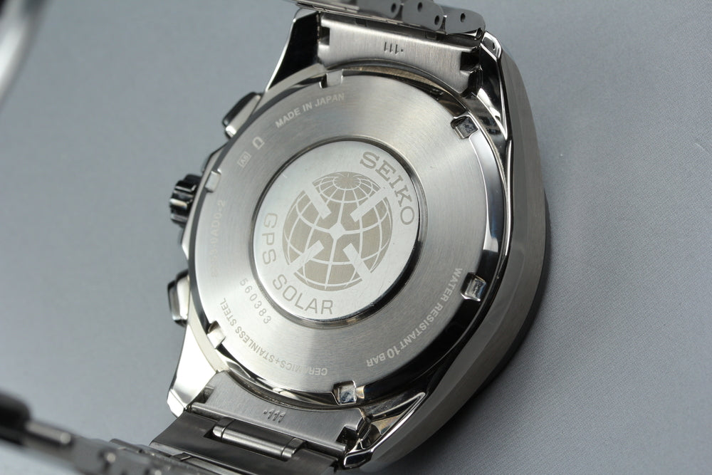 Near MINT SEIKO Astron SBXB051/8X53-0AD0-2 Black Solar 44mm Men's Watch