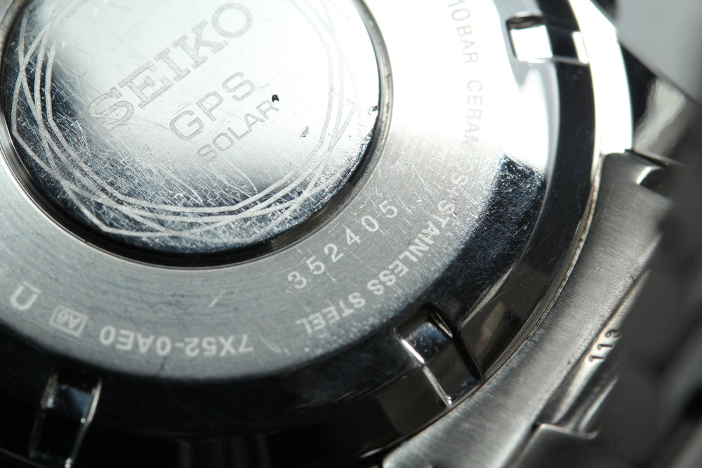 Near MINT SEIKO Astron 7X52-0AE0 Black Solar 56.6mm Men's Watch