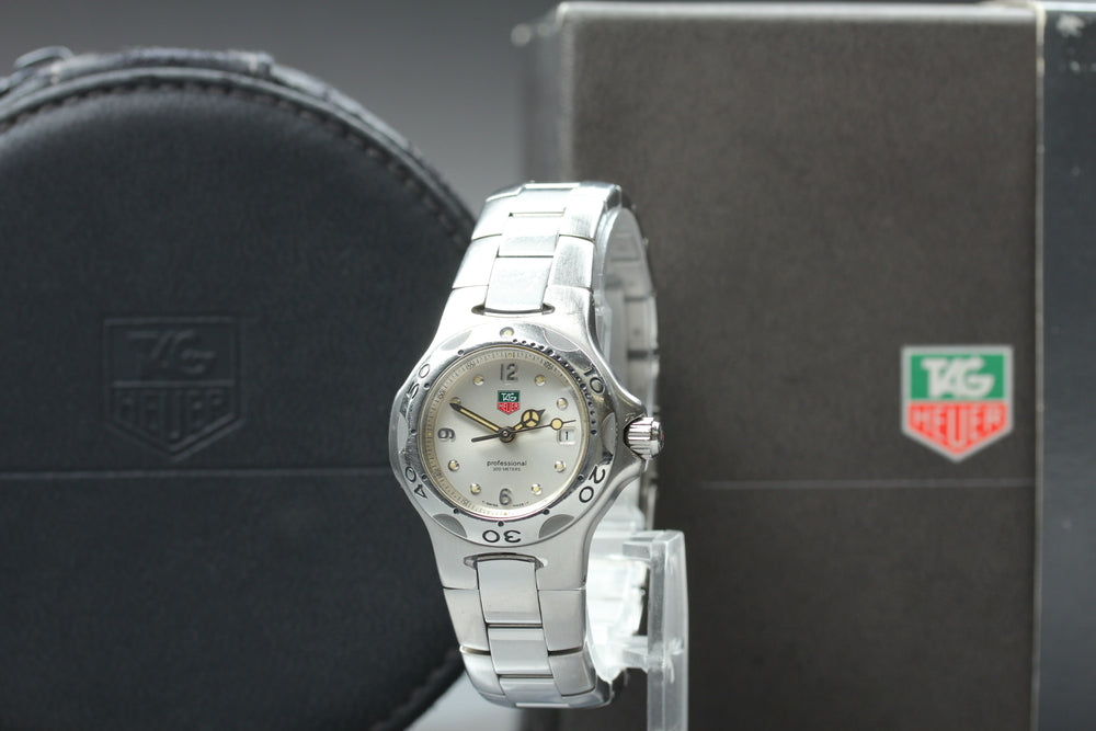 Near MINT TAG Heuer Kylium WL1314 Silver Quartz 27.2mm Ladies Watch