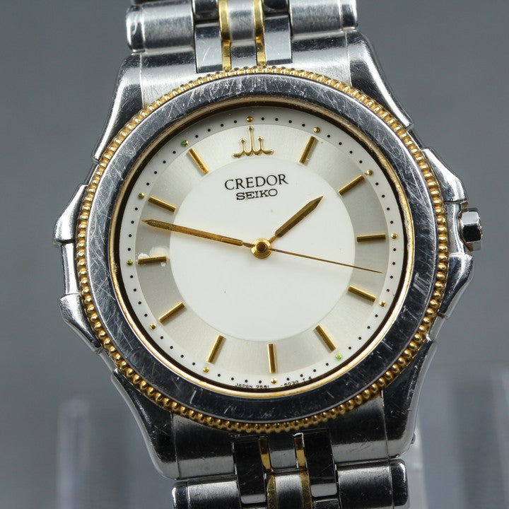SEIKO Credor 9581-6040 Silver Quartz 34.3mm Men's Watch