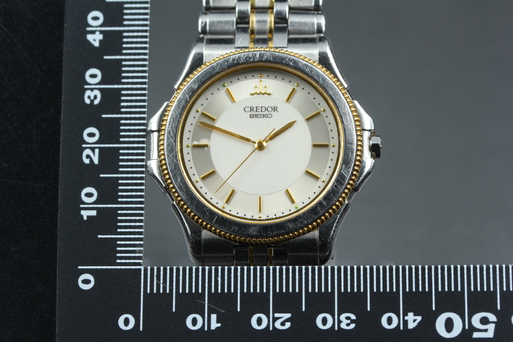SEIKO Credor 9581-6040 Silver Quartz 34.3mm Men's Watch