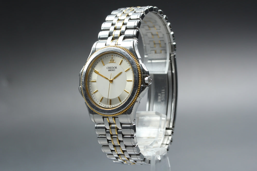 SEIKO Credor 9581-6040 Silver Quartz 34.3mm Men's Watch