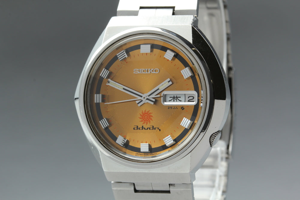 Near MINT SEIKO Advanced 6106-7570 Gold Auto 38mm Men's Watch 1972