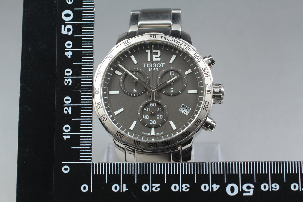 Near MINT TISSOT T095417A Grey Quartz 42mm Men's Watch