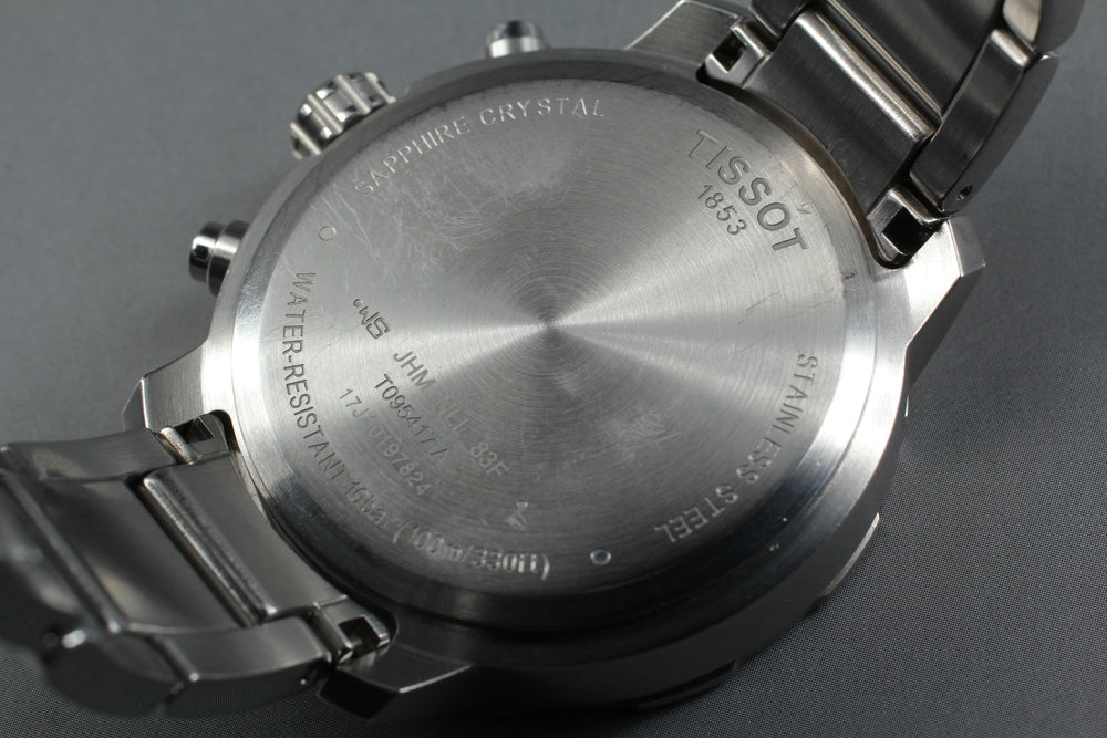 Near MINT TISSOT T095417A Grey Quartz 42mm Men's Watch