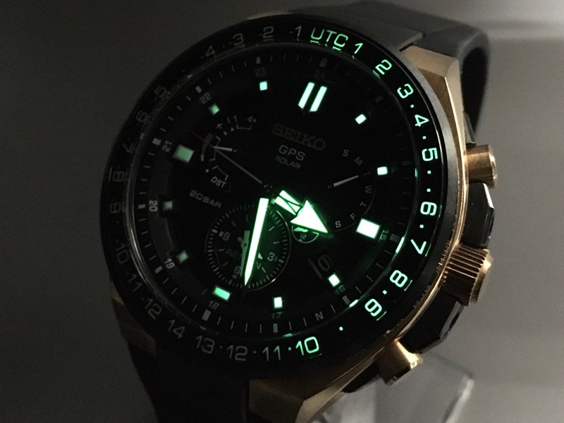 Near MINT SEIKO Astron 8X53-0BB0 Black Solar 45.8mm Men's Watch