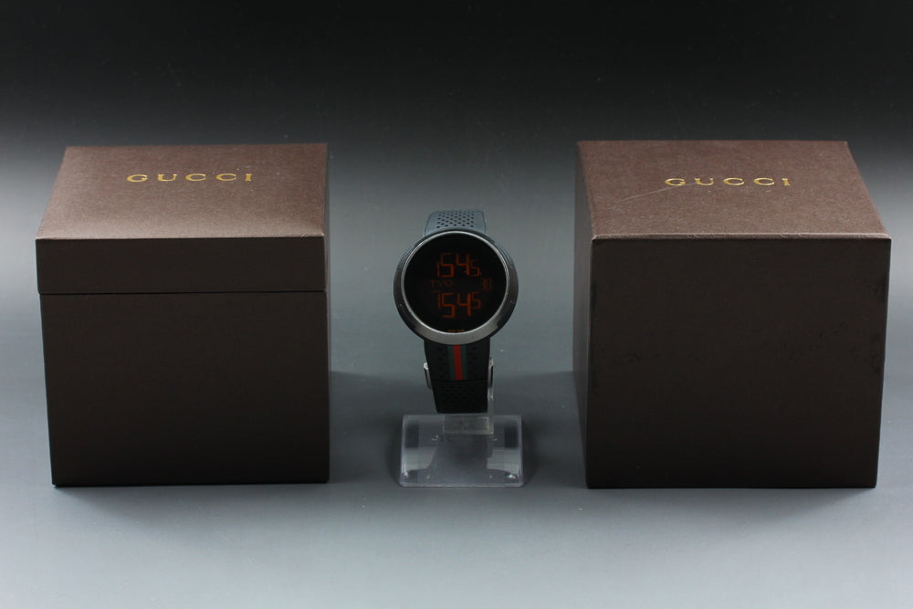 Near MINT GUCCI I-Gucci 114.1 Digital Quartz 49mm Men's Watch