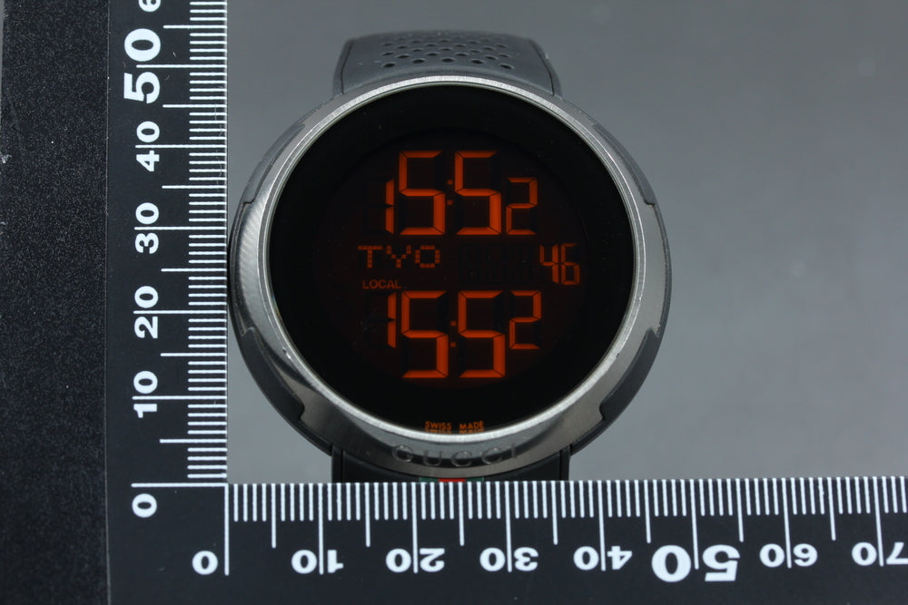 Near MINT GUCCI I-Gucci 114.1 Digital Quartz 49mm Men's Watch