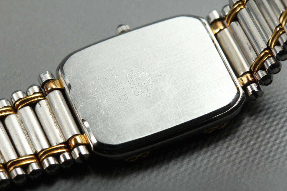 SEIKO Credor 2F70-5491 Silver/Gold Quartz 19mm Ladies Watch