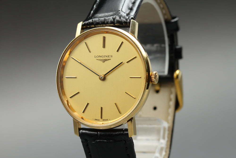 Near MINT LONGINES 4127 Gold Manual 34mm Men's Watch