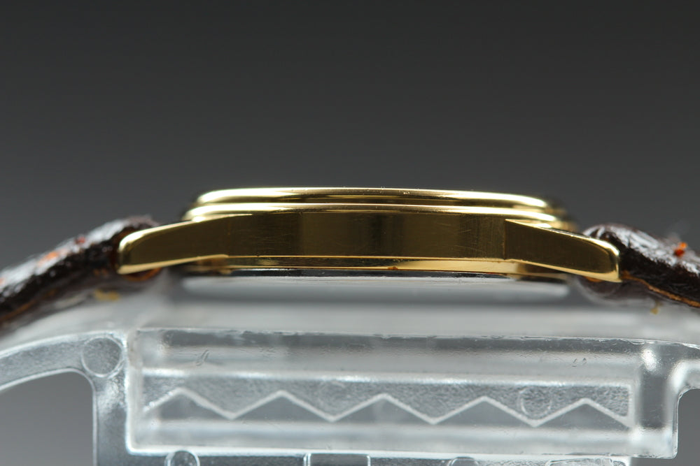 Near MINT OMEGA De Ville 591.0294 Cal.1450 Gold Quartz 19.9mm Ladies Watch