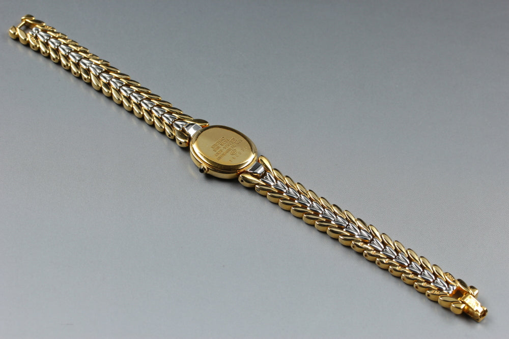 Near MINT SEIKO Exceline 4N20-5260 White Quartz 20mm Ladies Watch
