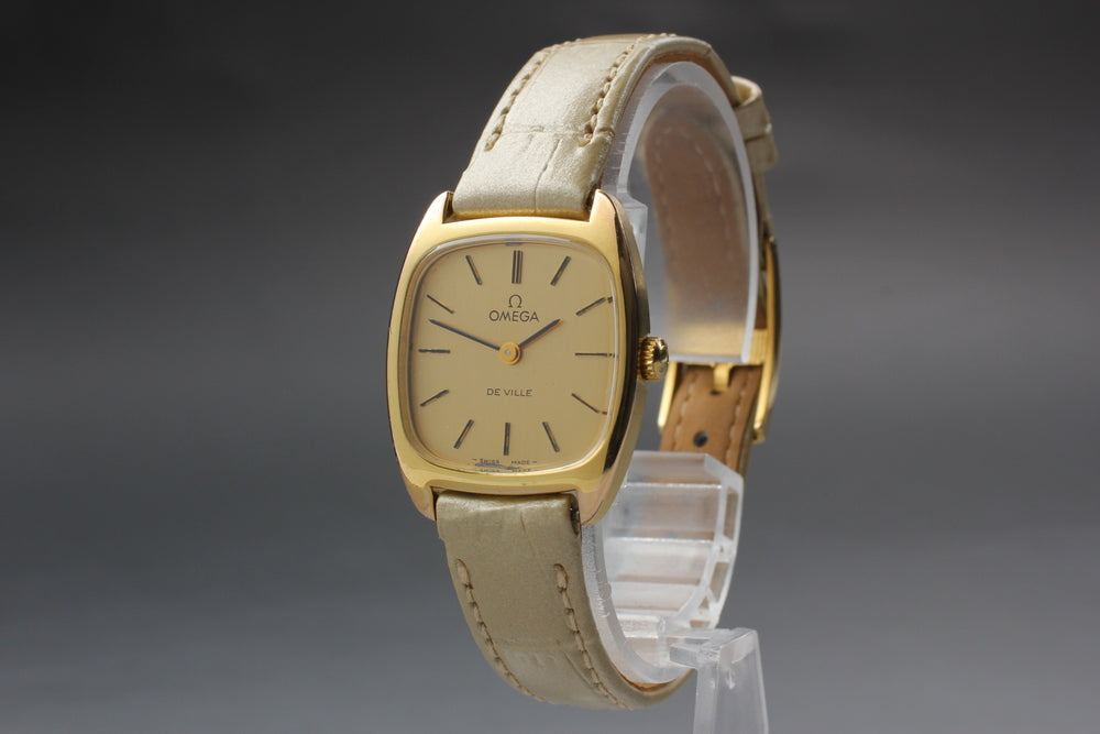 Near MINT OMEGA De Ville 511.0531 Cal.625 Gold Manual 25mm Ladies Watch