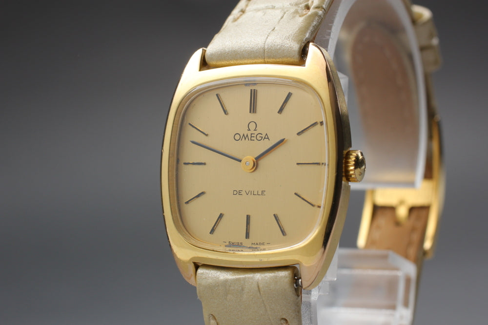 Near MINT OMEGA De Ville 511.0531 Cal.625 Gold Manual 25mm Ladies Watch