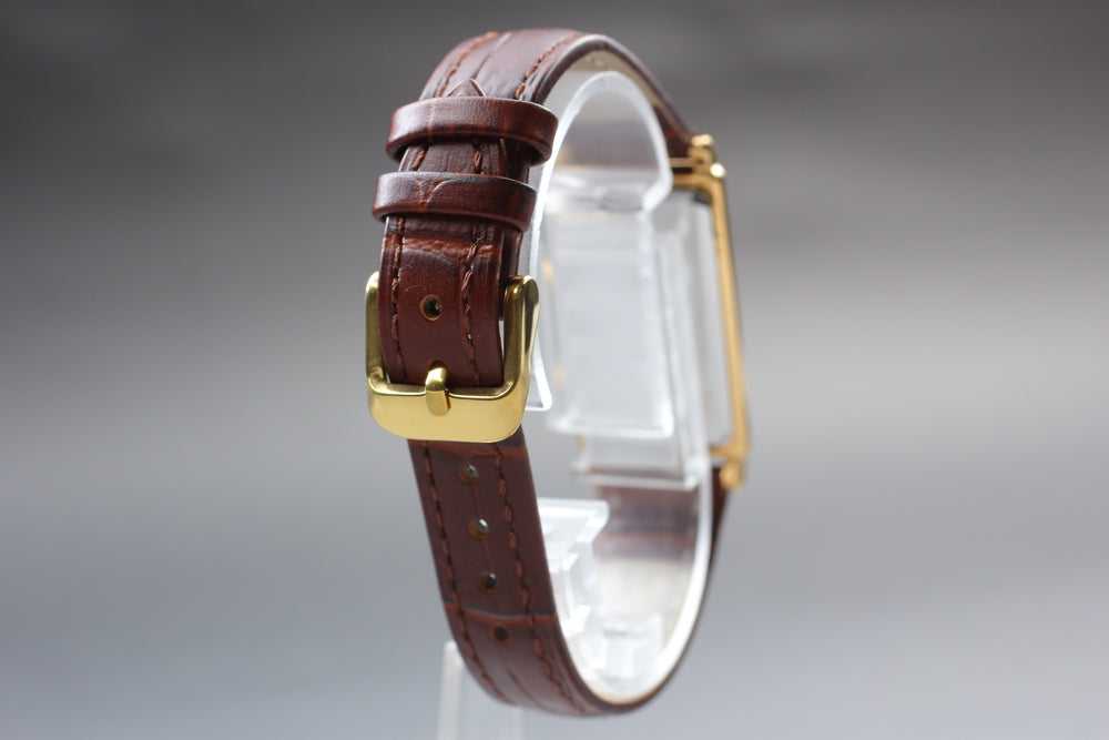 Near MINT SEIKO Noie Neue 1EFW-5A00 White Quartz 19mm Men's Watch 1996