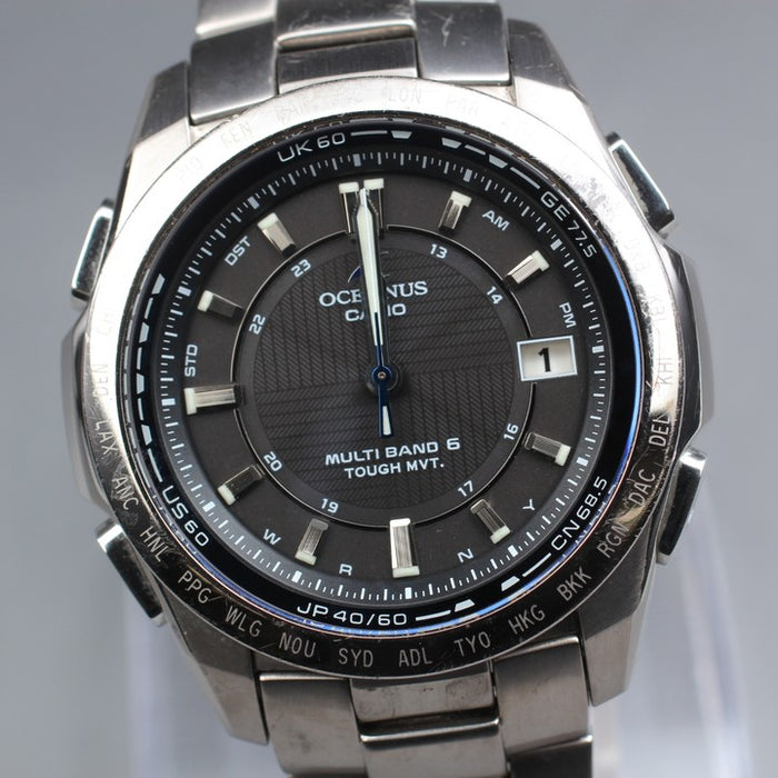 Near MINT CASIO Oceanus OCW-T100 Solar 42mm Men's Watch