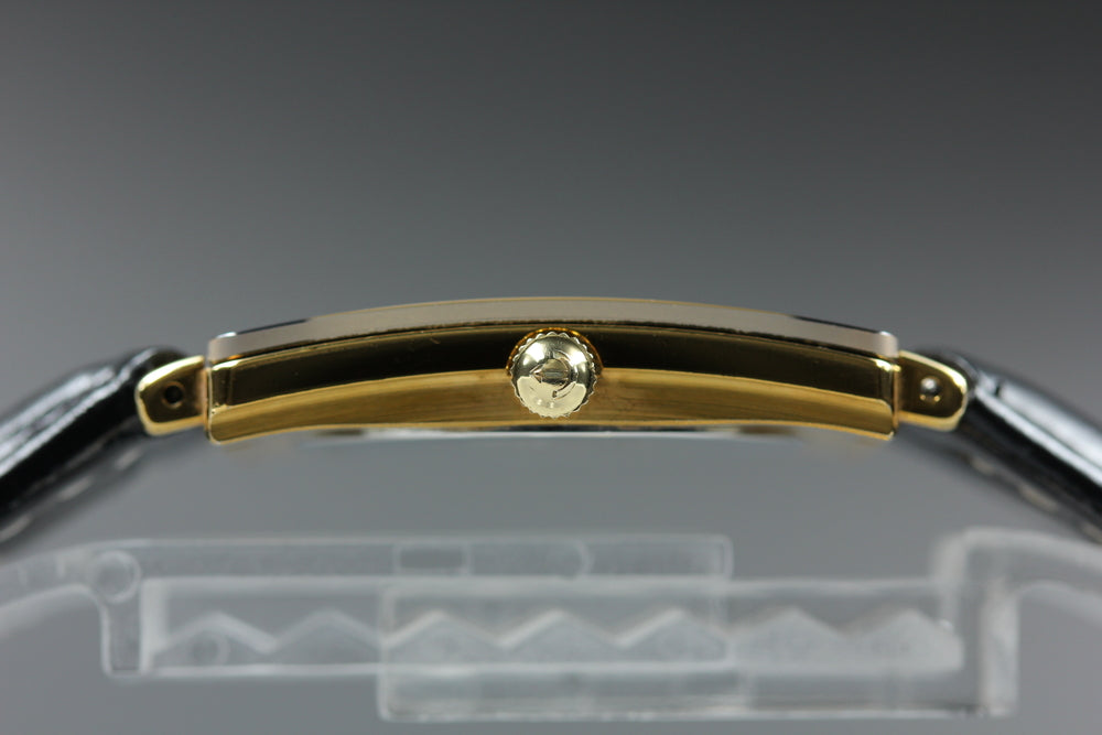 Near MINT RADO Jubilee 160.3605.2N Black/Gold Quartz 24mm Ladies Watch