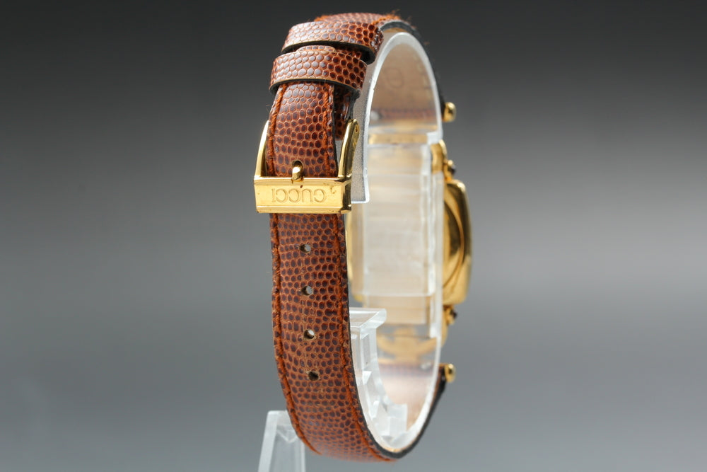 GUCCI Horsebit 6300L Gold Quartz 21mm Ladies Watch