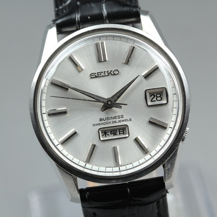 Near MINT SEIKO Business 6206-8040 Silver Auto 35mm Men's Watch 1967