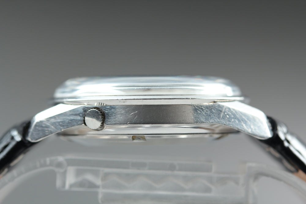 Near MINT SEIKO Business 6206-8040 Silver Auto 35mm Men's Watch 1967