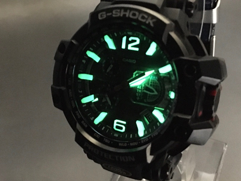 Near MINT CASIO G-Shock GPW-1000 Black Solar 52mm Men's Watch