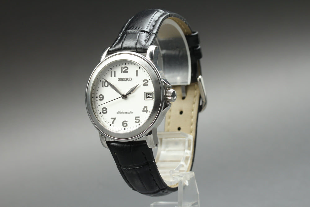 Near MINT SEIKO 4S25-8000 White Auto 35.5mm Men's Watch 1993