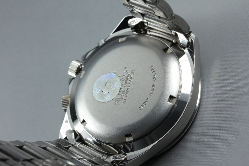 Near MINT ORIENT EU03-C0 CA Silver Auto 43.2mm Men's Watch