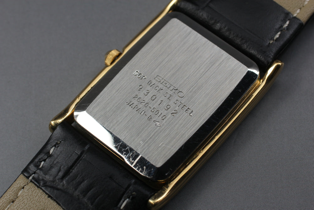 Near MINT SEIKO Chariot 2620-5010 Gold Quartz 25mm Men's Watch 1979