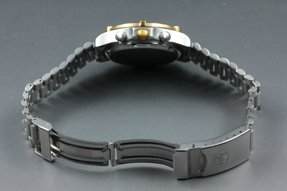 Near MINT TAG Heuer Professional 2000 565.306R Black/Gold Quartz 34mm Men's Watch