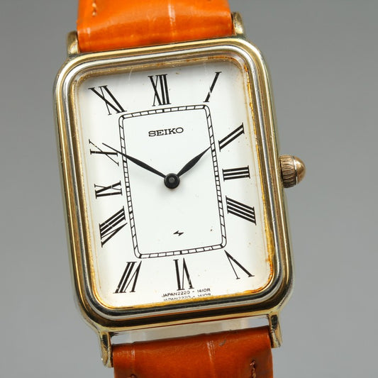 SEIKO Chariot 2220-3460 White Manual 26mm Men's Watch 1977