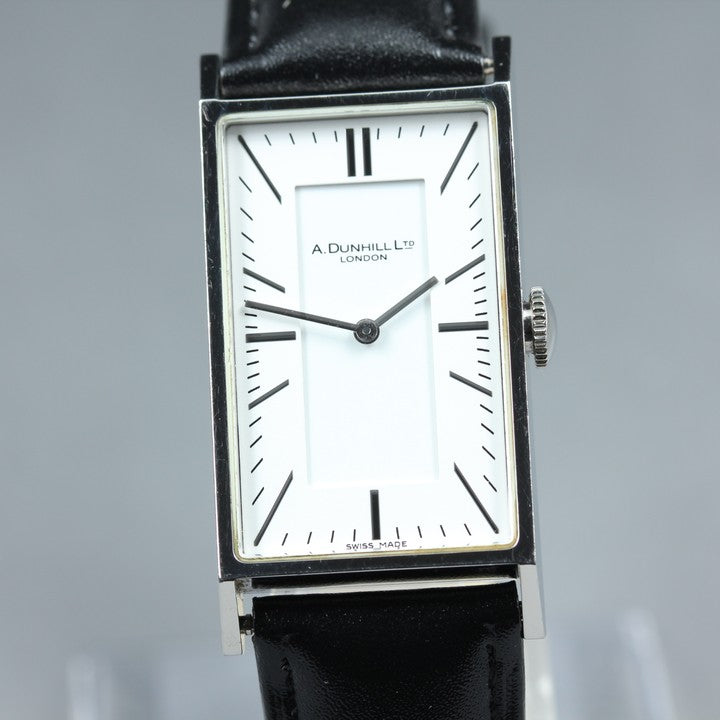 Near MINT Dunhill Waver 8036 White Quartz 22mm Men's Watch