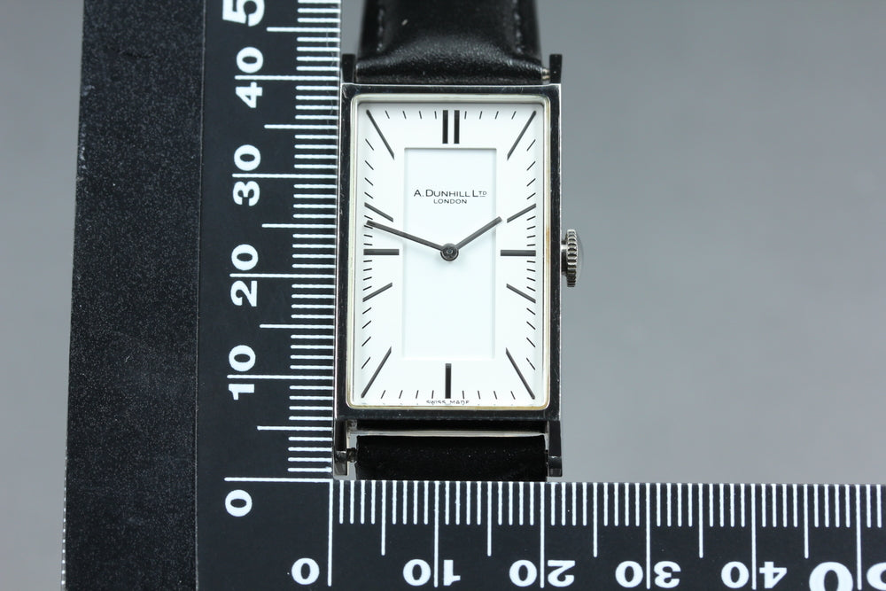Near MINT Dunhill Waver 8036 White Quartz 22mm Men's Watch