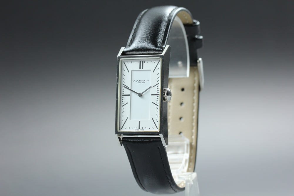 Near MINT Dunhill Waver 8036 White Quartz 22mm Men's Watch