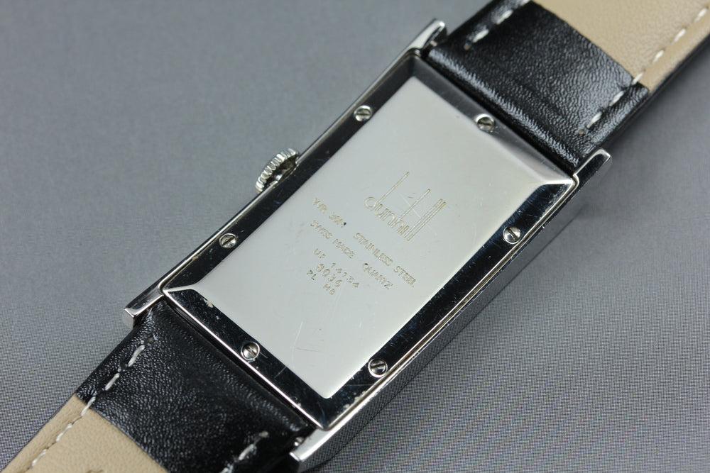 Near MINT Dunhill Waver 8036 White Quartz 22mm Men's Watch