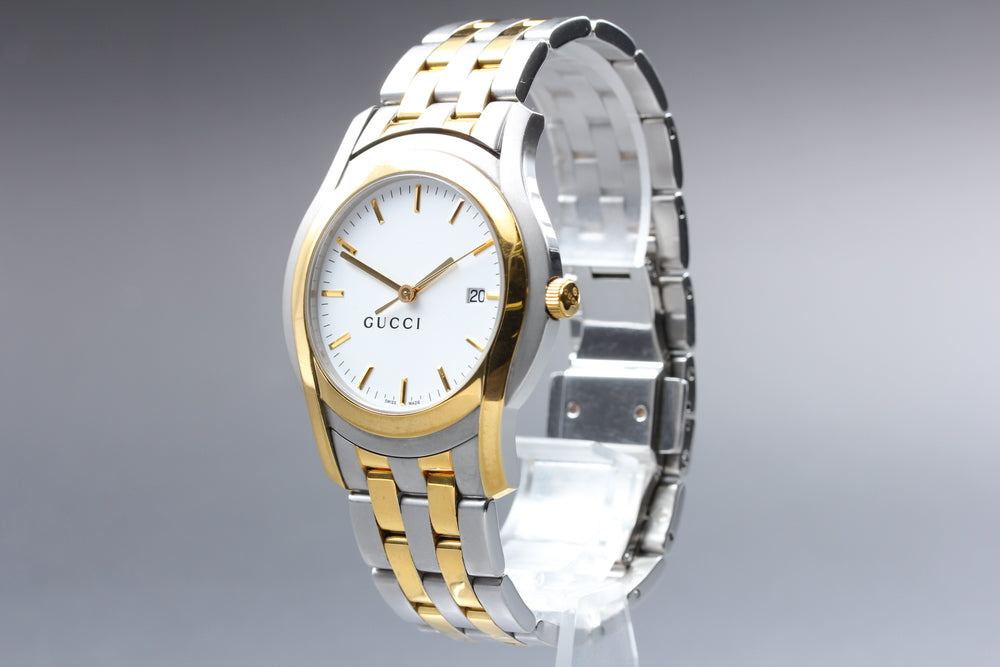 Near MINT GUCCI 5500XL Quartz 38mm Men's Watch