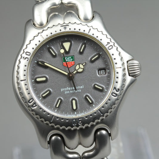 Near MINT TAG Heuer S/el S99.213K Grey Quartz 33mm Unisex Watch