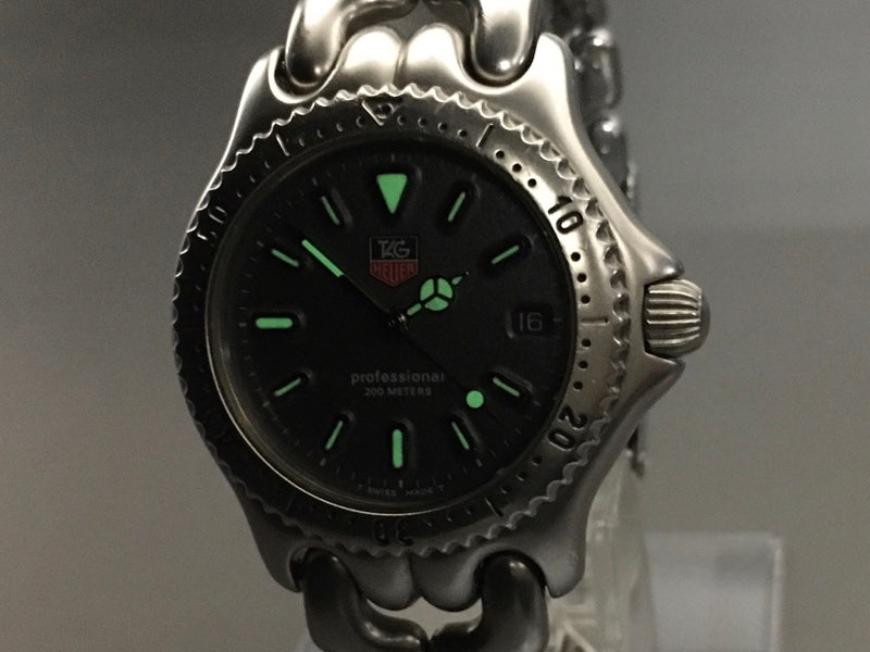 Near MINT TAG Heuer S/el S99.213K Grey Quartz 33mm Unisex Watch