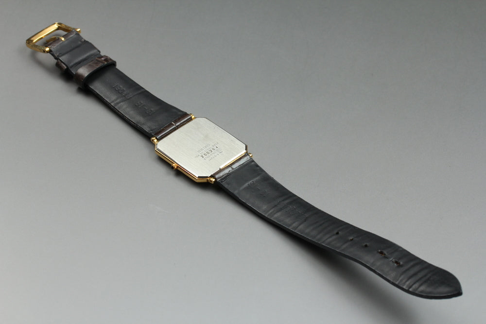 Near MINT SEIKO Dolce 1982 6730-5160 Gold Quartz 26mm Men's Watch