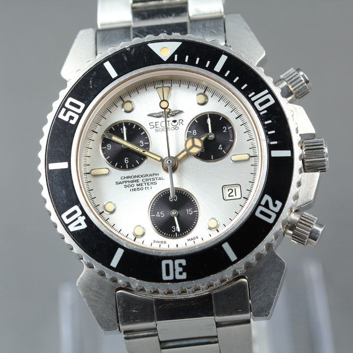 Sector Silver Quartz 40mm Men's Watch