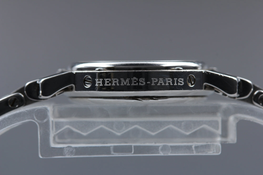 Near MINT HERMES Clipper CL4.210 Pink Gold Quartz 24mm Ladies Watch