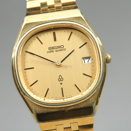 SEIKO Lord Quartz Lord Quartz 8242-5000 Gold Quartz 32mm Men's Watch 1979