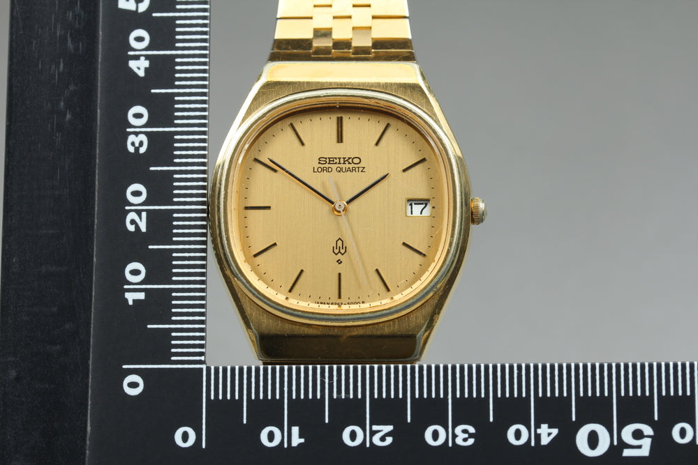 SEIKO Lord Quartz Lord Quartz 8242-5000 Gold Quartz 32mm Men's Watch 1979