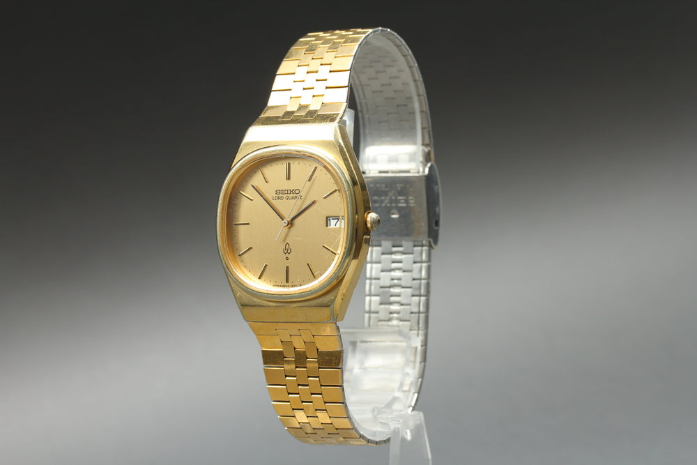 SEIKO Lord Quartz Lord Quartz 8242-5000 Gold Quartz 32mm Men's Watch 1979