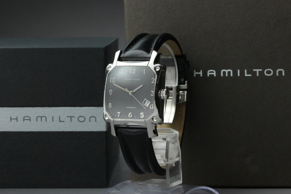 Near MINT HAMILTON Lloyd 000221 Silver Auto 35mm Men's Watch
