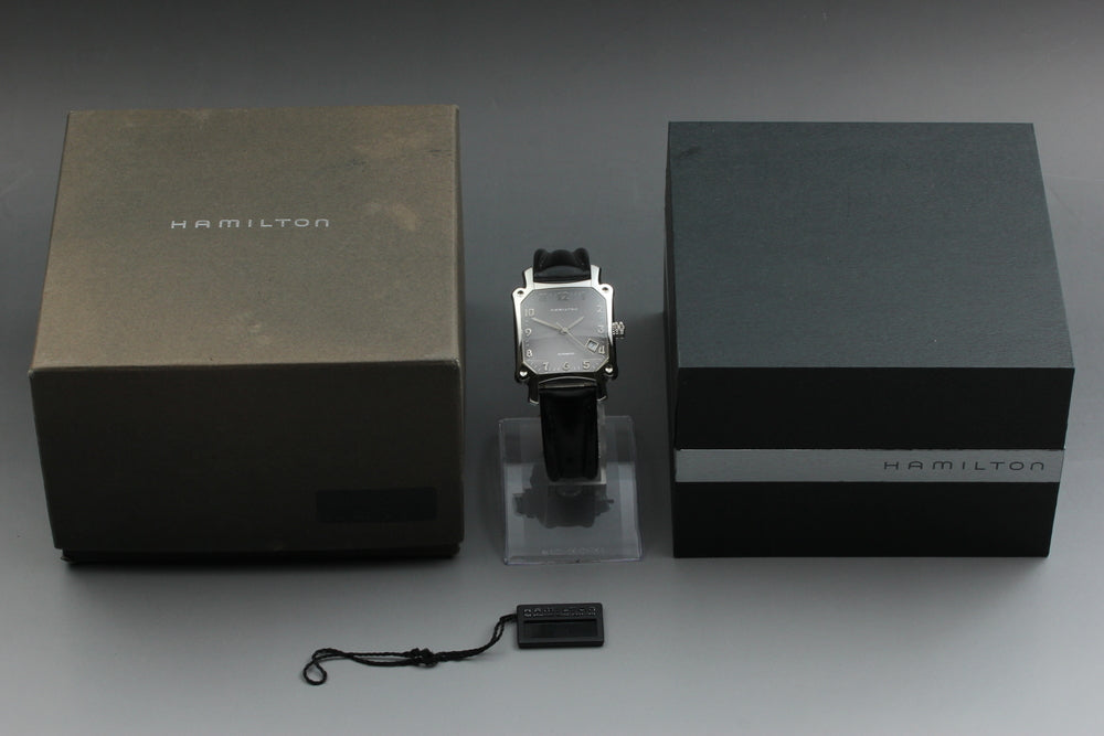 Near MINT HAMILTON Lloyd 000221 Silver Auto 35mm Men's Watch