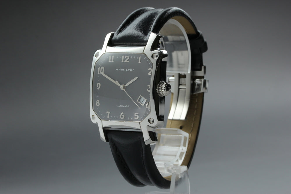 Near MINT HAMILTON Lloyd 000221 Silver Auto 35mm Men's Watch
