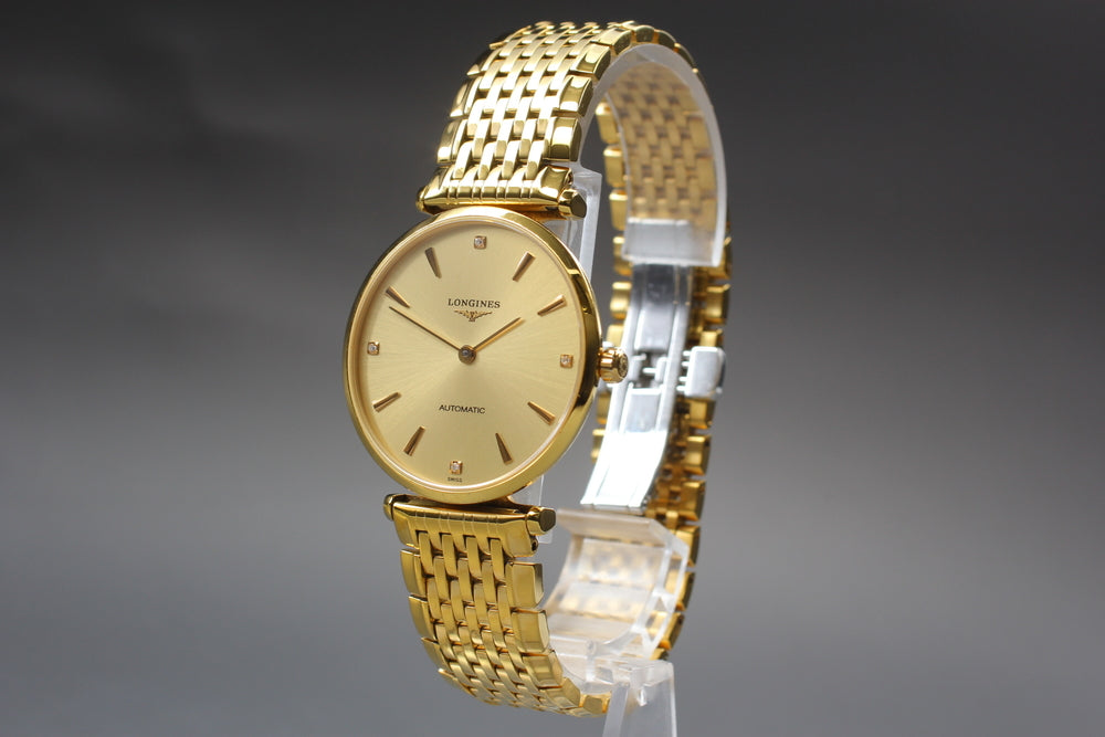 Near MINT LONGINES Grand Classic L4.708.2 Gold Auto 34mm Men's Watch