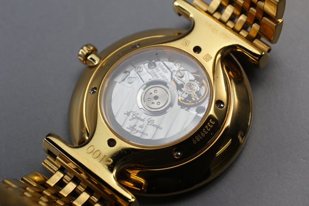 Near MINT LONGINES Grand Classic L4.708.2 Gold Auto 34mm Men's Watch