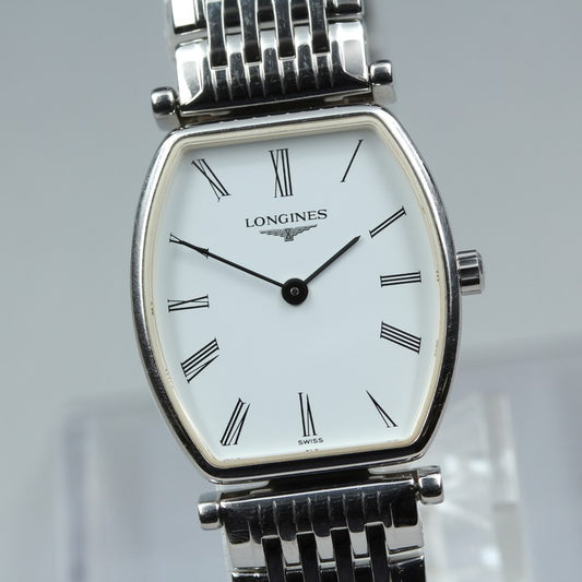 Near MINT LONGINES Grand Classic L4.205.4 White Quartz 21.9mm Ladies Watch